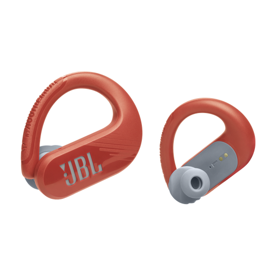 JBL Endurance Peak 3 - Coral - Dust and water proof True Wireless active earbuds - Front
